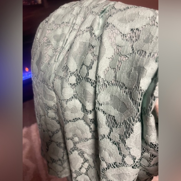 Moschino Cheap & Chic Green Lace Strapless A-Line Dress Size USA 8 - Picture 8 of 8